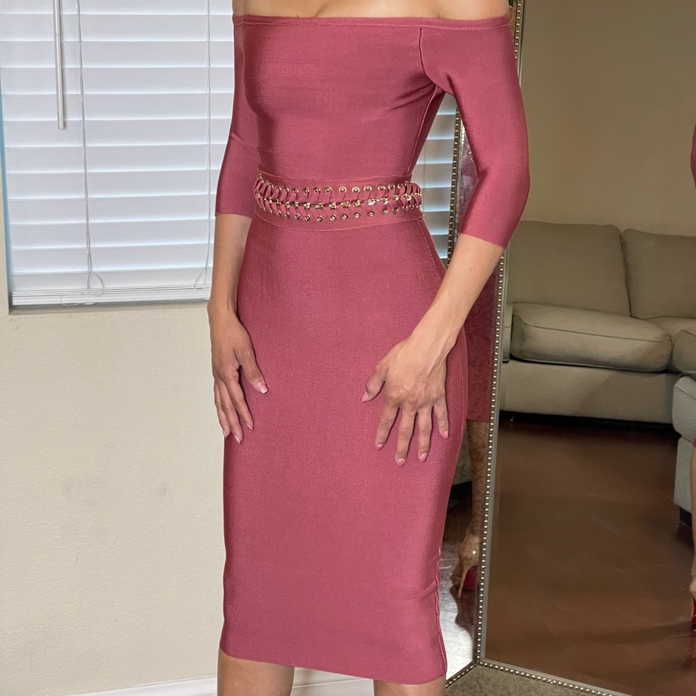 Beautiful bandage pink dress